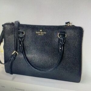 Kate Spade Leather Satchel Black